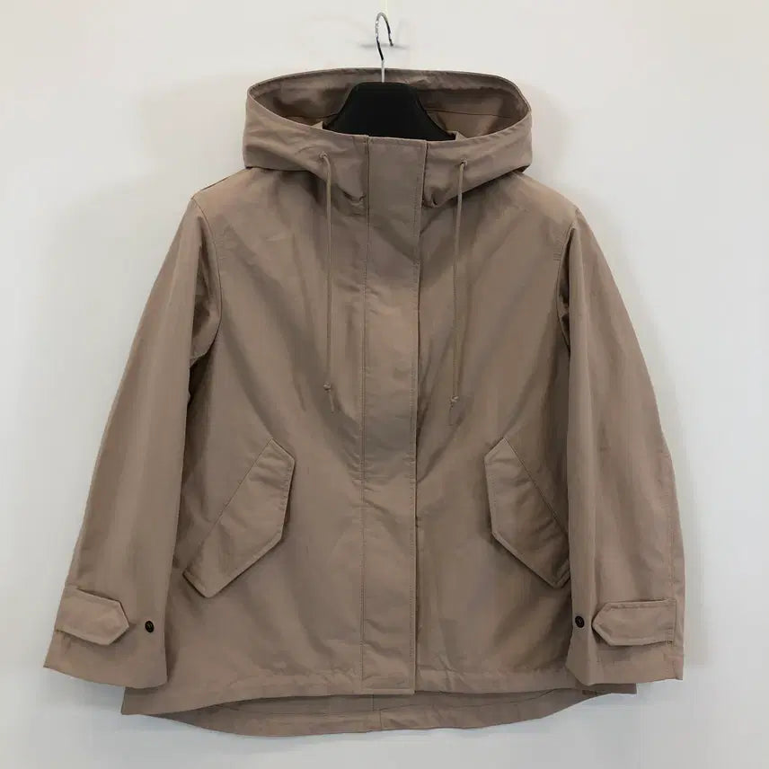 [BUNJANG] Uniqlo Cotton Blend Parka (Beige) - S / 유니클로 코튼블렌드파카 S