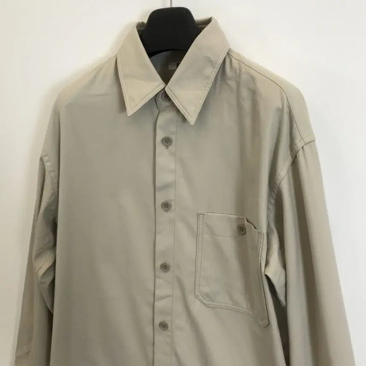 [BUNJANG] Uniqlo U Twill Work Oversized Shirt - Ivory [XL] / 유니클로U 트윌워크 오버사이즈셔츠 북미판 [XL]