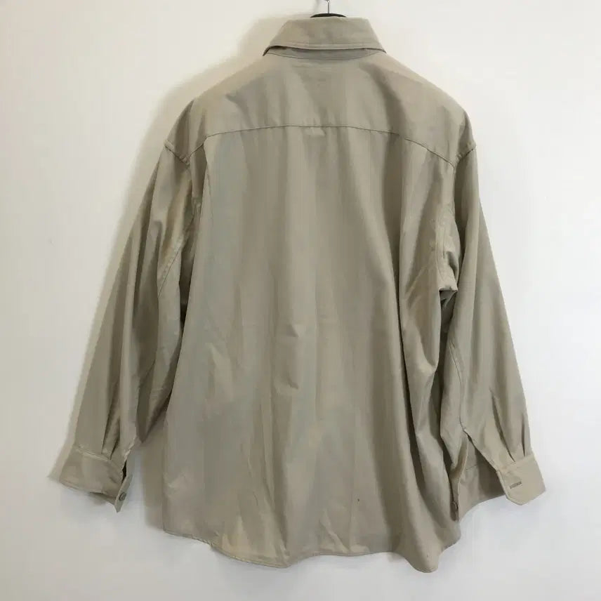 [BUNJANG] Uniqlo U Twill Work Oversized Shirt - Ivory [XL] / 유니클로U 트윌워크 오버사이즈셔츠 북미판 [XL]