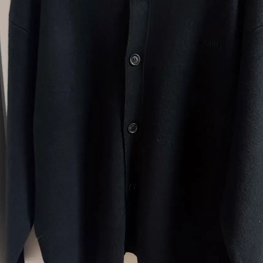 [BUNJANG] [L] 준지 25FW 에어 울 니트 칼라리스 카디건 - 블랙 / [L] 준지 25FW 에어 울 니트 칼라리스 카디건 - 블랙