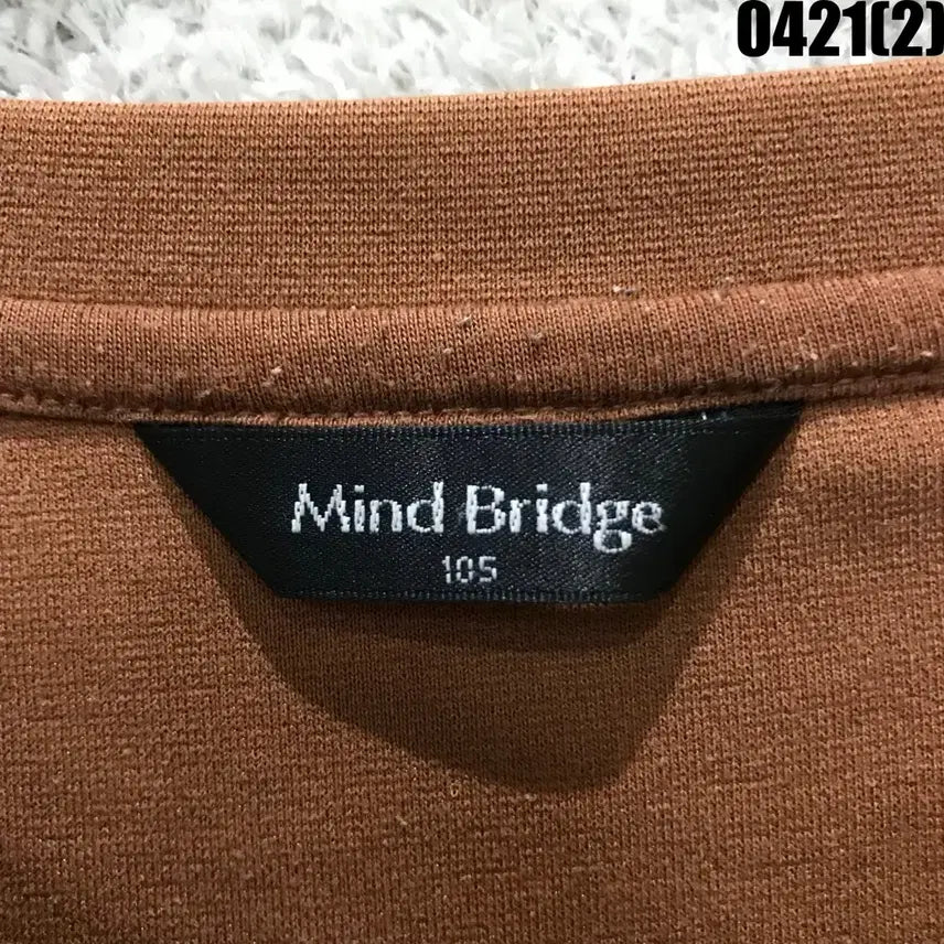 [BUNJANG] Mind Bridge 브라운 스트라이프 소매 맨투맨 L / Mind Bridge 브라운 스트라이프 소매 맨투맨 L