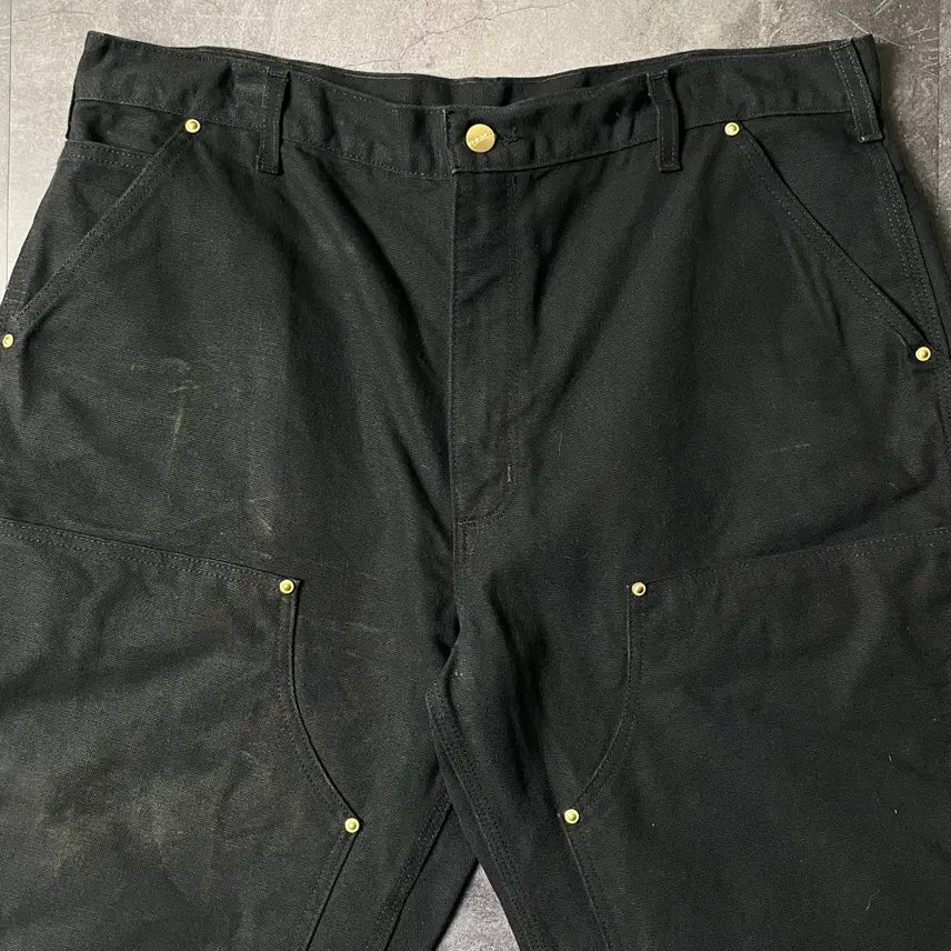 [BUNJANG] CARHARTT 칼하트 B01 블랙 더블니 워크 팬츠 A00839 / CARHARTT 칼하트 B01 블랙 더블니 워크 팬츠 A00839