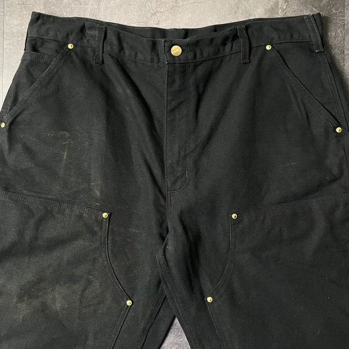 [BUNJANG] CARHARTT 칼하트 B01 블랙 더블니 워크 팬츠 A00839 / CARHARTT 칼하트 B01 블랙 더블니 워크 팬츠 A00839