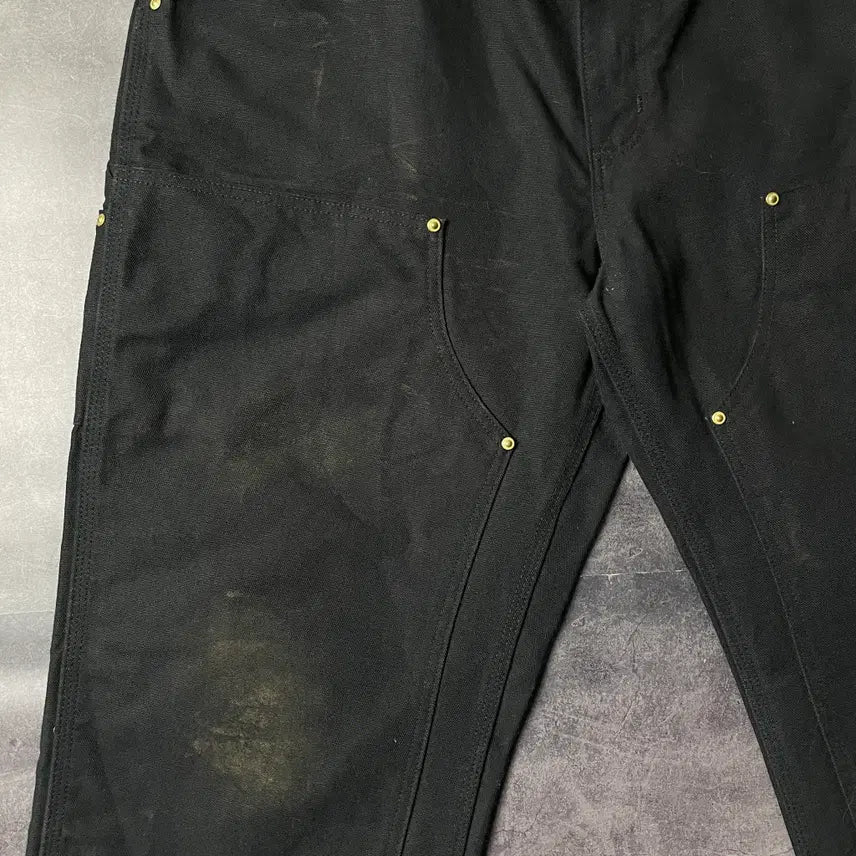 [BUNJANG] CARHARTT 칼하트 B01 블랙 더블니 워크 팬츠 A00839 / CARHARTT 칼하트 B01 블랙 더블니 워크 팬츠 A00839