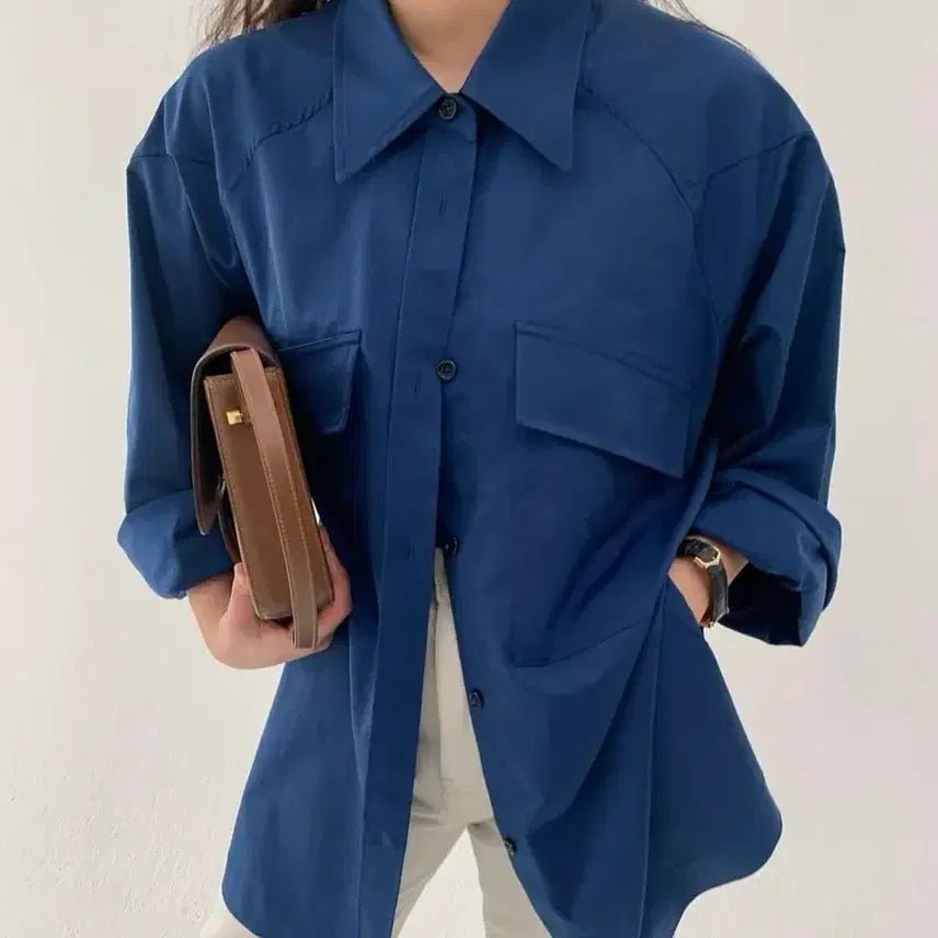 [SOLD OUT] 에토스 블루 셔츠