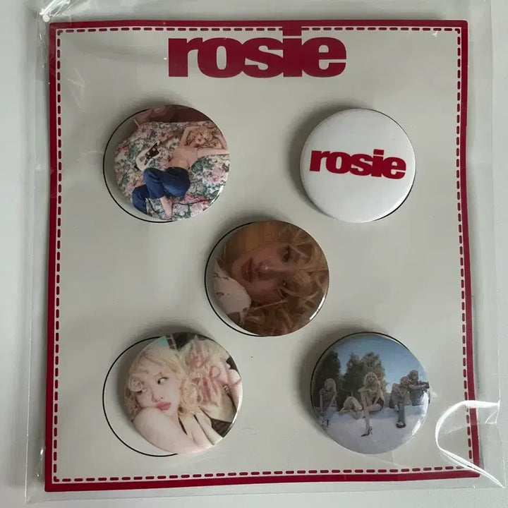 [BUNJANG] BLACKPINK Rosé Pop-up Store Pin Button Set A / 미개봉)로제 팝업 핀버튼A