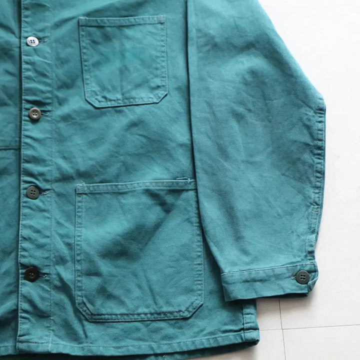 [SOLD OUT] 80s 프랑스 빈티지 그린 초어 워크자켓 (95-100)