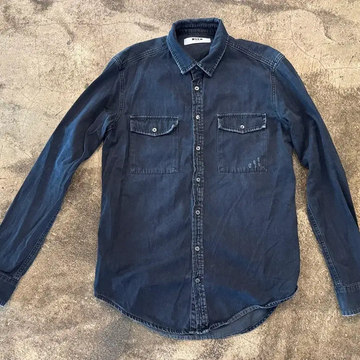 [SOLD OUT] MSGM 블랙 데님 셔츠