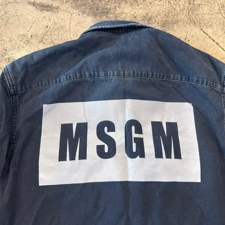 [SOLD OUT] MSGM 블랙 데님 셔츠