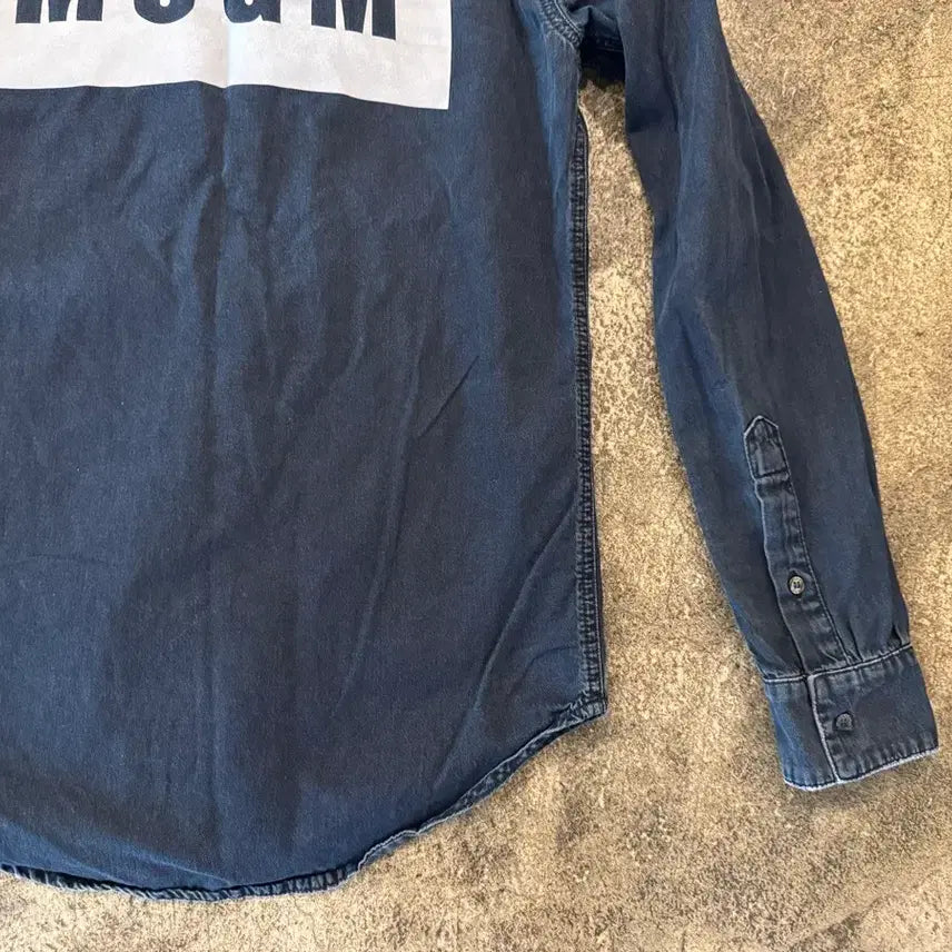 [SOLD OUT] MSGM 블랙 데님 셔츠