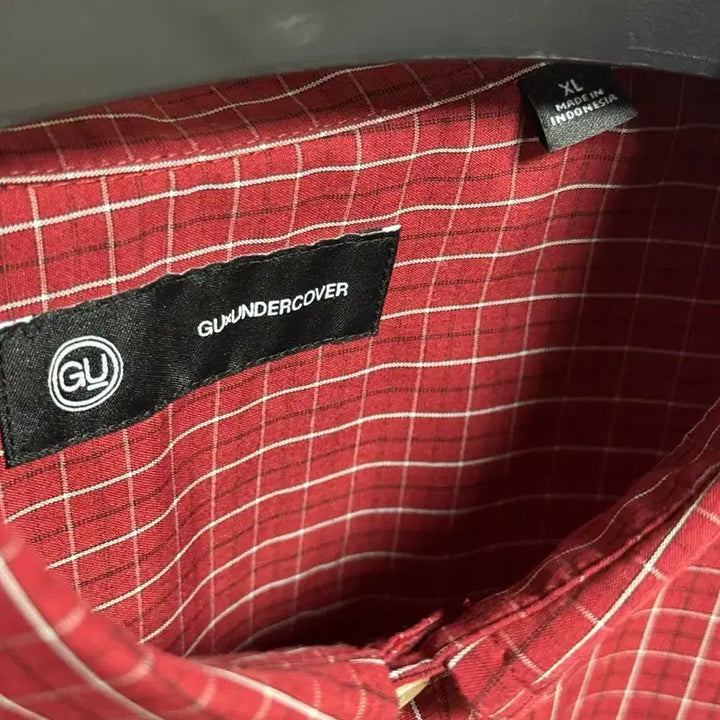 [BUNJANG] GU Undercover Broad Check Shirt - Red - XL / [새상품/XL] GU 언더커버 브로드체크 셔츠 레드