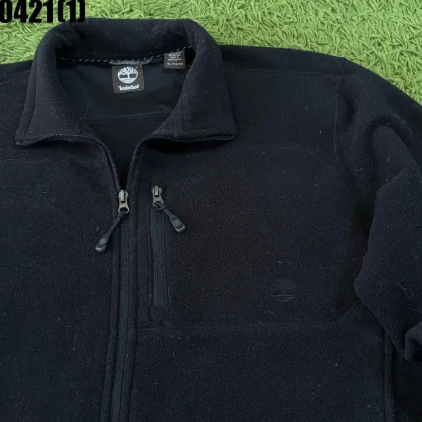 [BUNJANG] Timberland Black Fleece Zip-Up Jacket / 팀버랜드 블랙 플리스 집업 자켓ㅍ