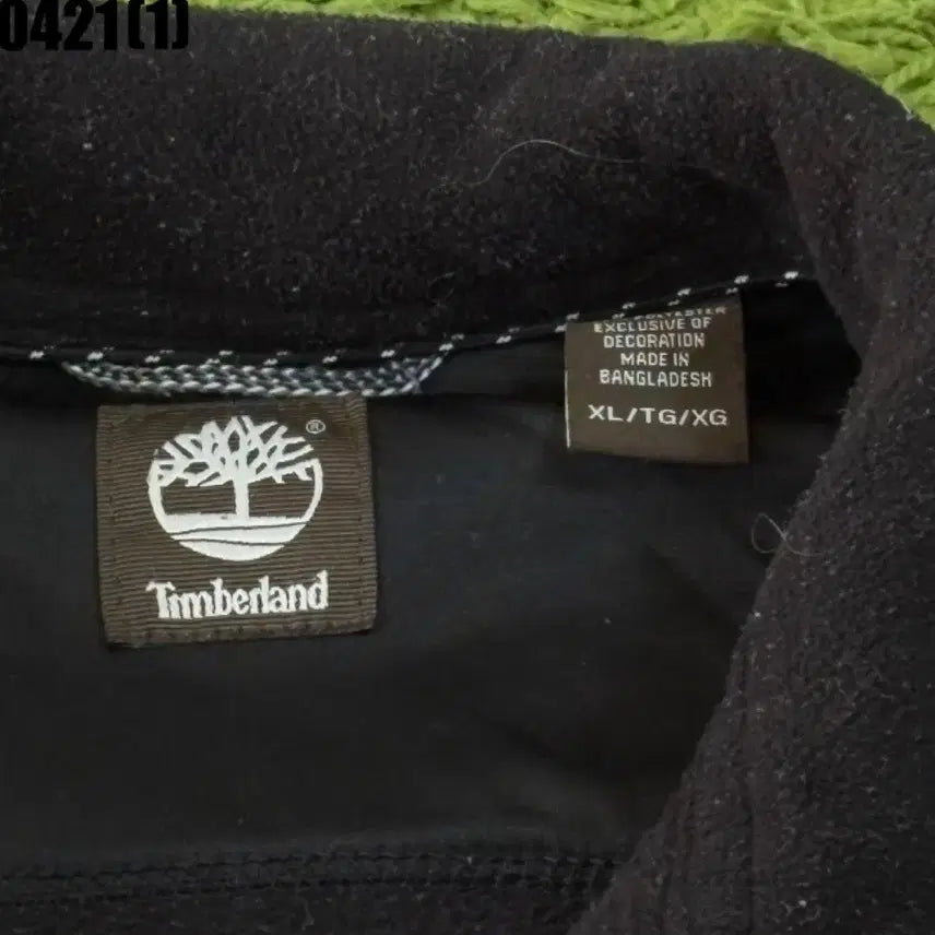 [BUNJANG] Timberland Black Fleece Zip-Up Jacket / 팀버랜드 블랙 플리스 집업 자켓ㅍ