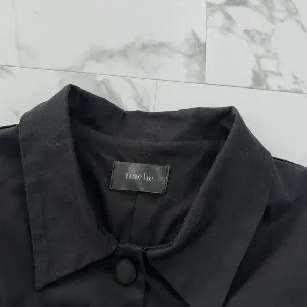 [BUNJANG] NACHE Black Shirring Jacket (Size S) / NACHE 나체 블랙 셔링 자켓