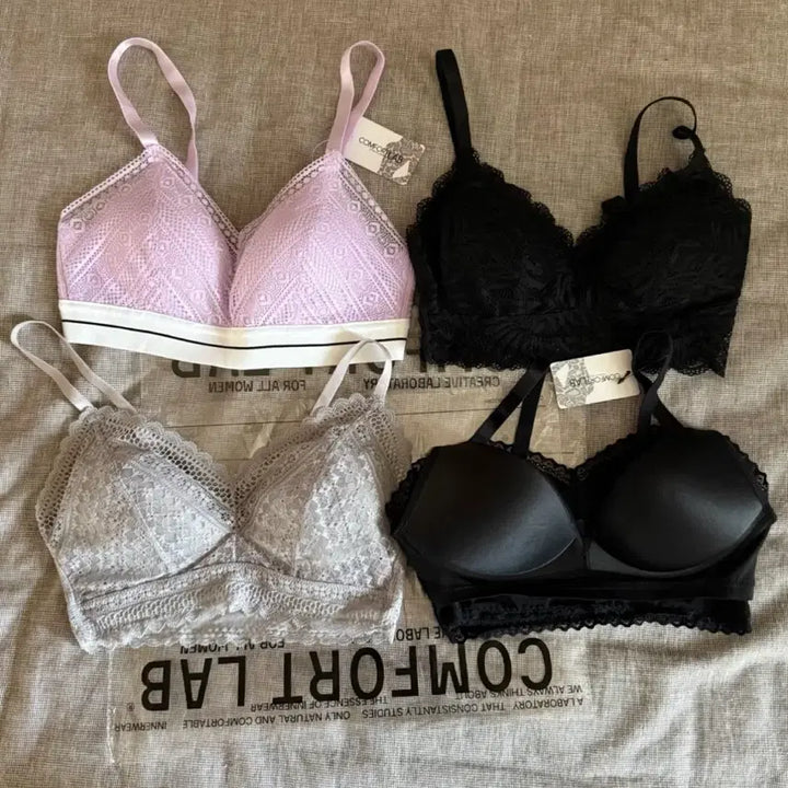 [BUNJANG] Comfort Lab Bra Bundle Set / 컴포트랩 브라 85 4개 일괄