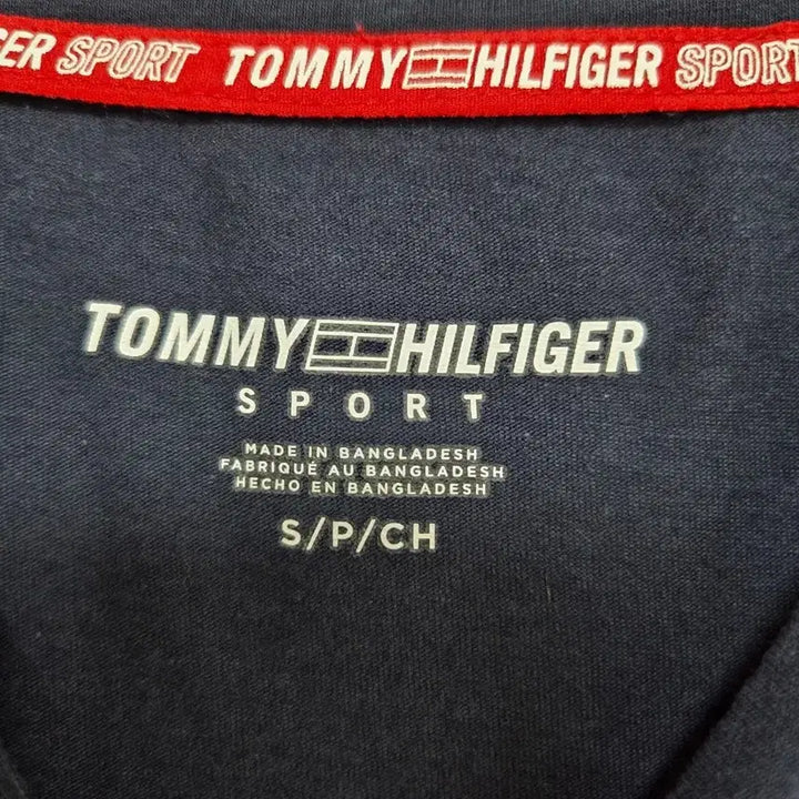 [BUNJANG] Tommy Hilfiger Big Logo Short Sleeve T-shirt Navy (S) / 타미힐피거 스포츠 반팔티 티셔츠 라운드티 네이비 여성 S