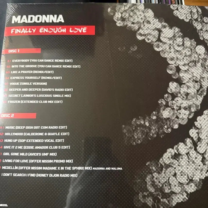 [BUNJANG] Madonna Finally Enough Love Remix 2LP Red Vinyl / 마돈나 (Madonna) Finally Enough Love 리믹스 엘피