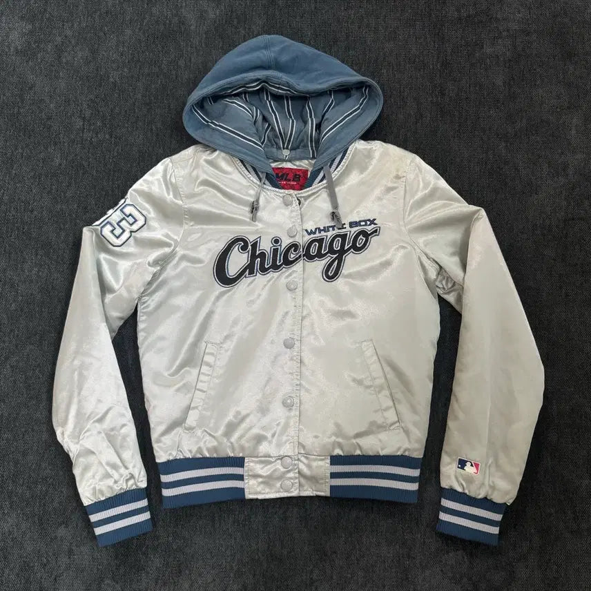 [BUNJANG] MLB Chicago White Sox Hooded Baseball Jacket (90) / 90 MLB 시카고 화이트삭스 후드 야구점퍼