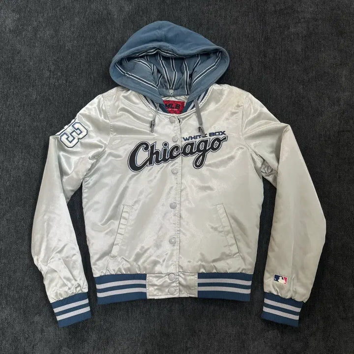 [BUNJANG] MLB Chicago White Sox Hooded Baseball Jacket (90) / 90 MLB 시카고 화이트삭스 후드 야구점퍼