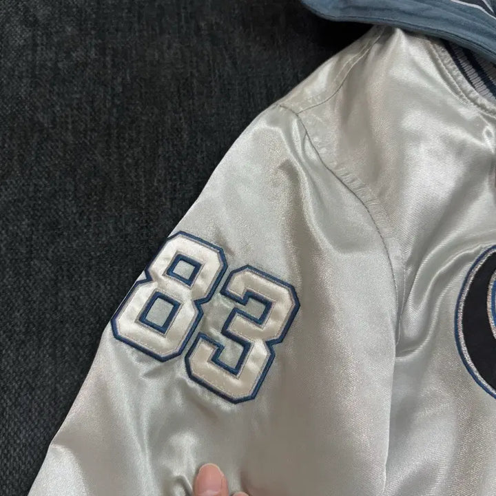[BUNJANG] MLB Chicago White Sox Hooded Baseball Jacket (90) / 90 MLB 시카고 화이트삭스 후드 야구점퍼