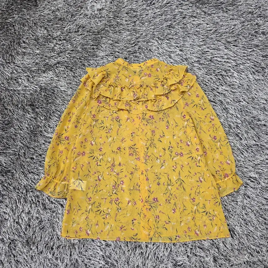 [BUNJANG] Olive Des Olive Floral Blouse / 올리브데올리브 프릴 플라워 블라우스/여성(2)/ST3172/새상품수준