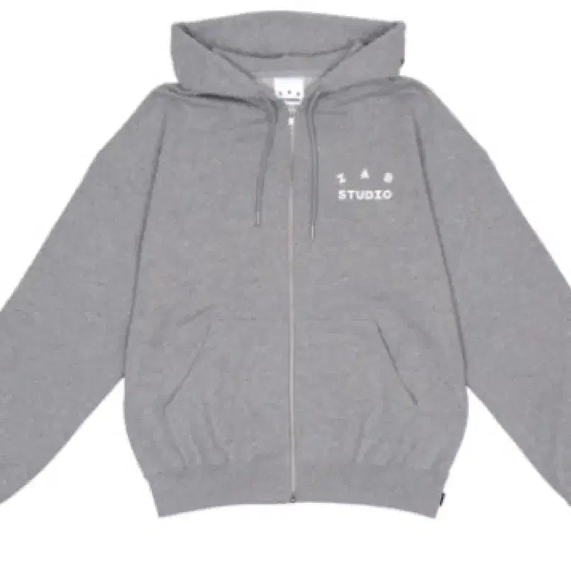 [SOLD OUT] 아이앱 스튜디오 그레이 후드 집업 xl