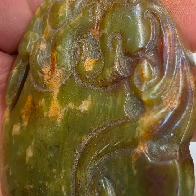 [BUNJANG] Unidentified Brand Tiger Jade Ornament / 고옥에강옥 맹호옥