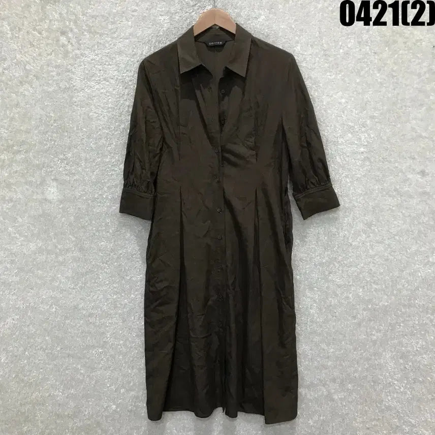 [SOLD OUT] oo/roa 브라운 셔츠 원피스 free