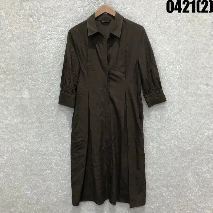 [SOLD OUT] oo/roa 브라운 셔츠 원피스 free