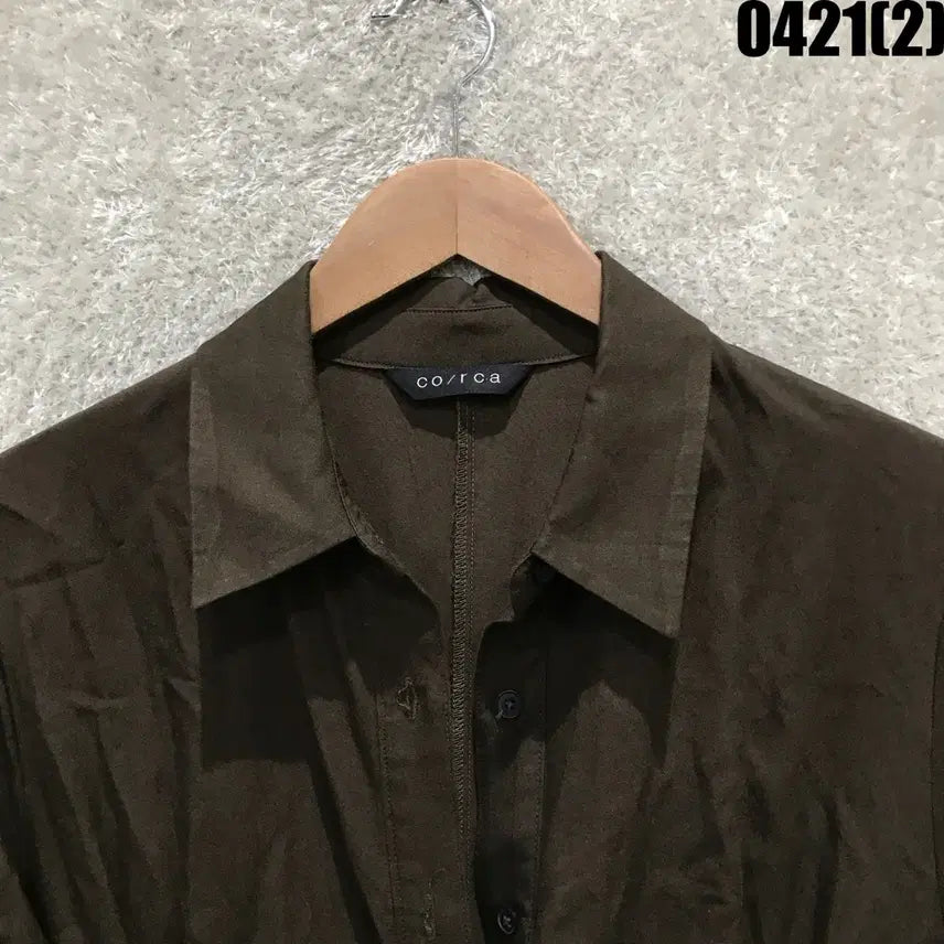 [SOLD OUT] oo/roa 브라운 셔츠 원피스 free