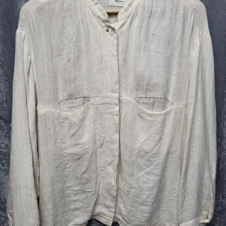 [BUNJANG] Moia Linen 100% Summer Outer Shirt Ivory / [FREE] 모이아(Moia) 린넨 100% 썸머 아우터 셔츠 아이보리