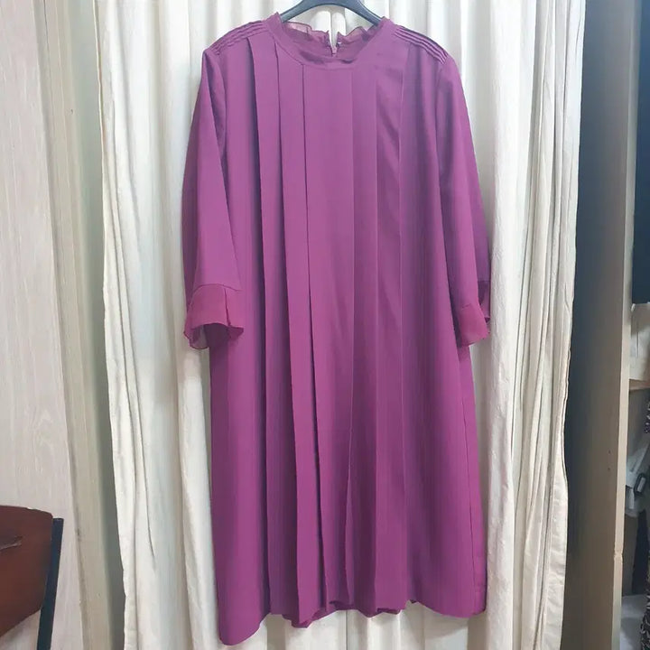 [SOLD OUT] givy플리츠 롱 원피스 퍼플