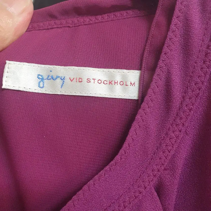 [SOLD OUT] givy플리츠 롱 원피스 퍼플