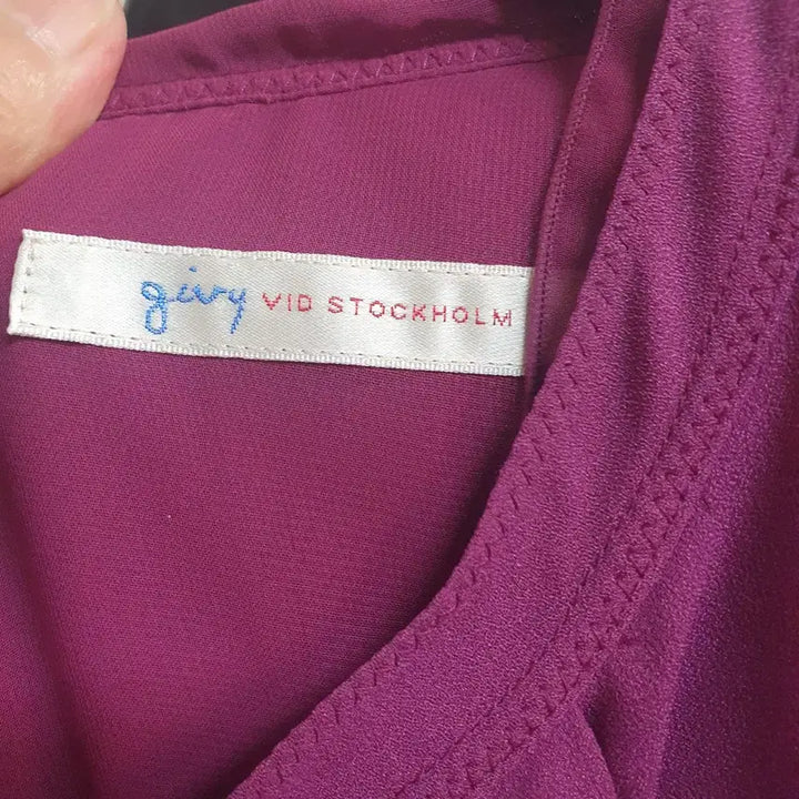[SOLD OUT] givy플리츠 롱 원피스 퍼플