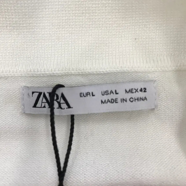 [BUNJANG] ZARA Knit Short-Sleeve Polo Shirt / 자라 니트 반팔카라티 새상품 [L]