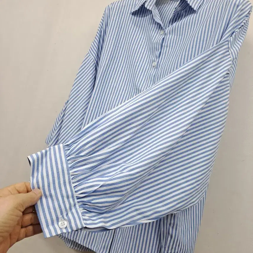 [BUNJANG] Striped Oversized Shirt / 스트라이프 오버스탈 셔츠99미사용