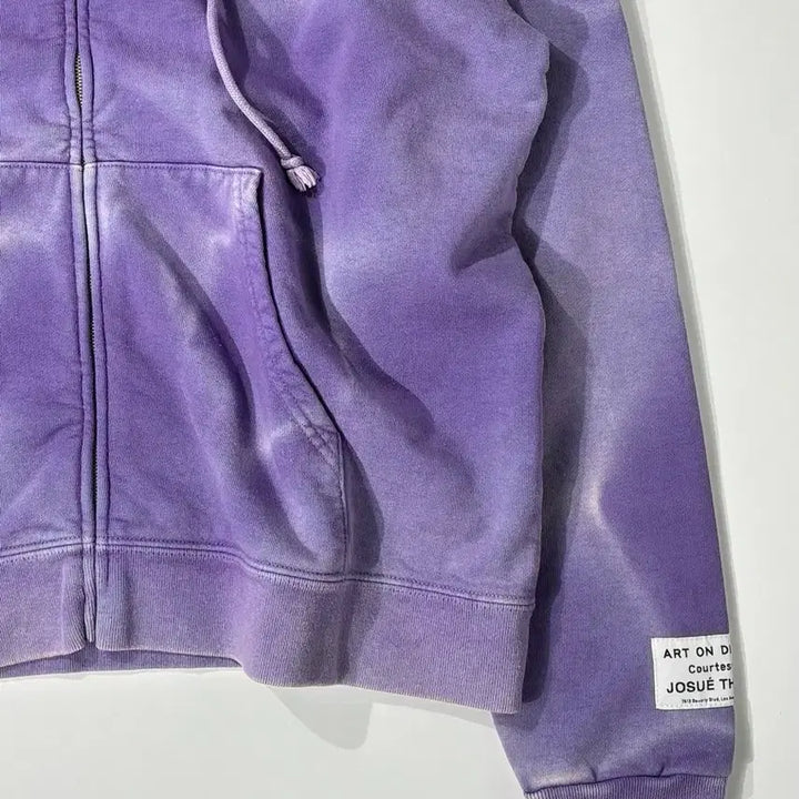 [SOLD OUT] 갤러리 디파트먼트 선페이드 프렌치 로고 후드 집업 퍼플 XL사이즈