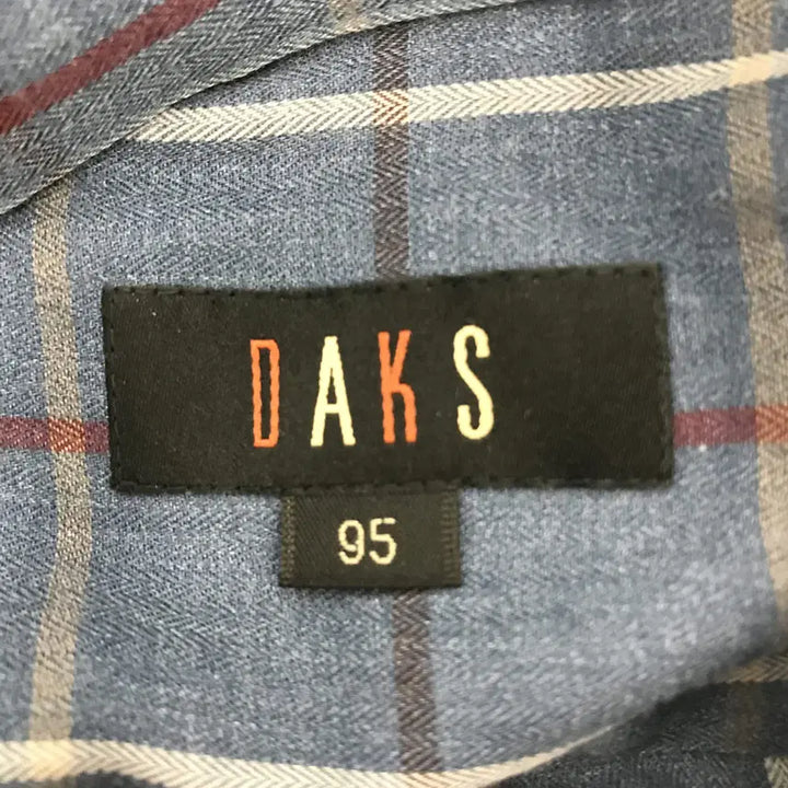 [BUNJANG] DAKS Casual Check Shirt (Blue) [95] / DAKS 닥스 캐주얼 체크셔츠 블루[95]