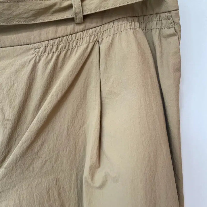 [BUNJANG] Misense Beige Nylon Wide Pants / 미센스 베이지 나일론 와이드 팬츠