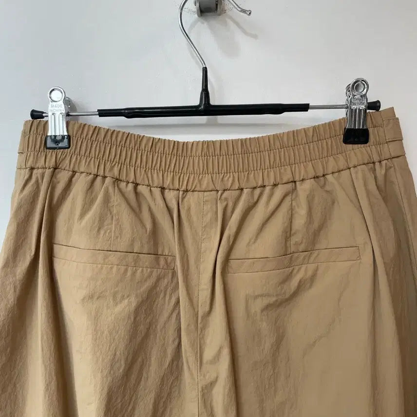 [BUNJANG] Misense Beige Nylon Wide Pants / 미센스 베이지 나일론 와이드 팬츠