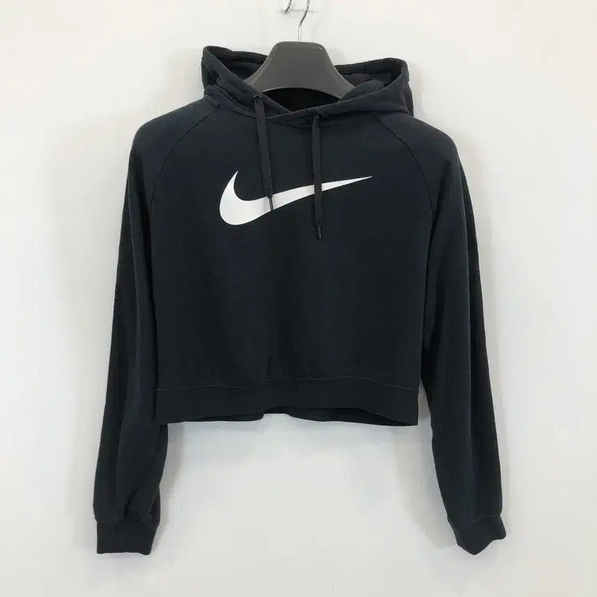 [BUNJANG] Nike Big Swoosh Cropped Hoodie (S) Side Logo / 나이키 빅스우시 크롭후드 S 사이드로고