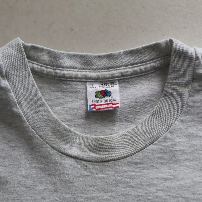 [SOLD OUT] 90s 프룻오브더룸 MADE IN USA 싱글스티치 티셔츠(L)