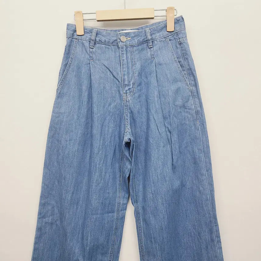 [BUNJANG] Kuho Plus Summer Signature Semi Wide Denim Pants / 2024 구호플러스 서머 시그니처 세미 와이드 데님 팬츠  25 26