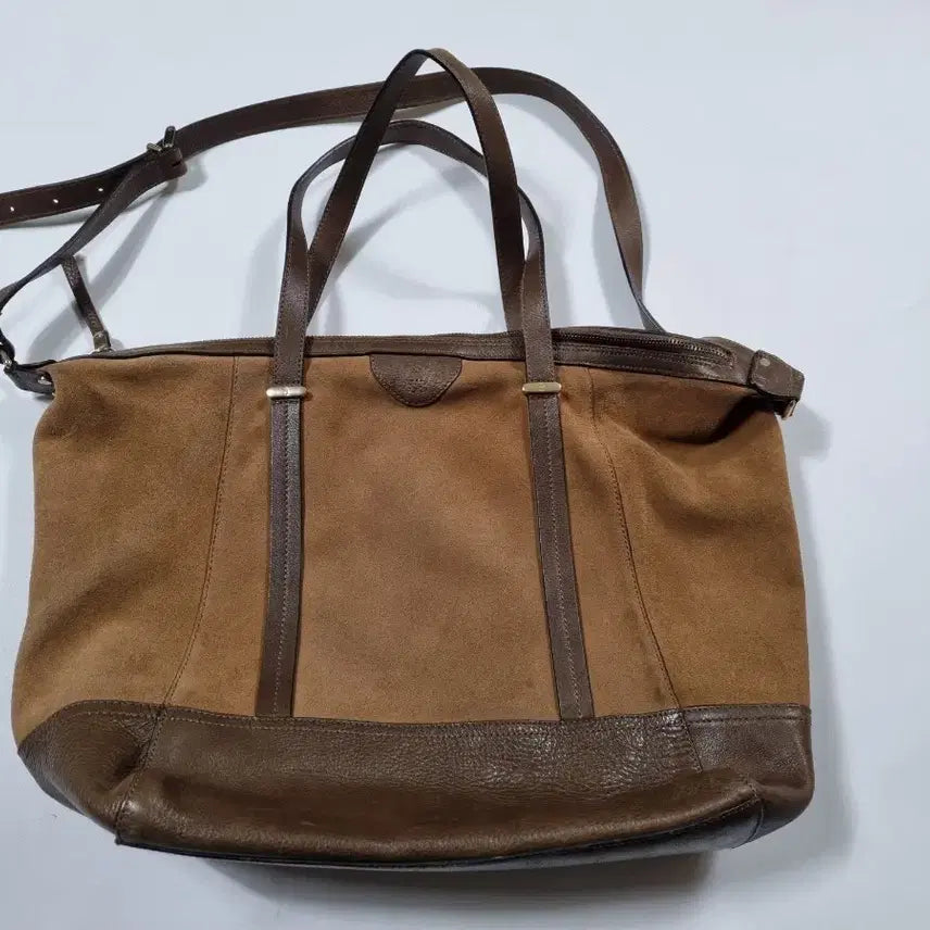 [BUNJANG] Massimo Dutti Suede and Leather Shoulder/Shopper Bag / 마시모두띠 천연 스웨이드및 가죽 숄더백 또는 쇼퍼백