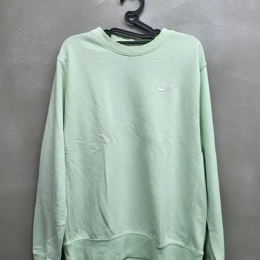 [BUNJANG] Nike Swoosh Mint Crewneck Sweatshirt / 나이키 스우시 맨투맨 민트 가슴52 기장60