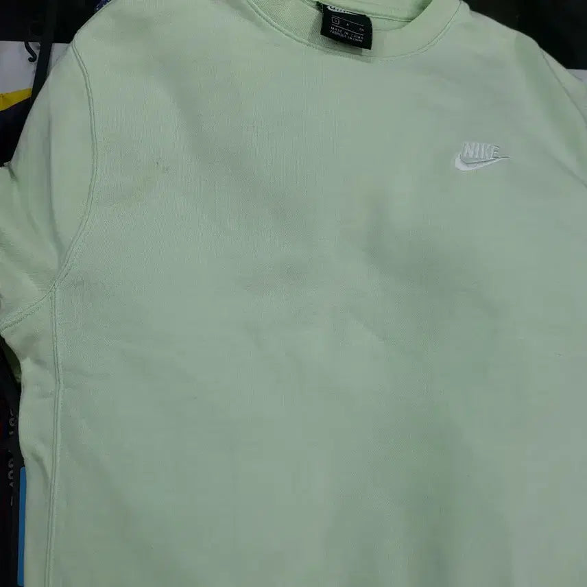 [BUNJANG] Nike Swoosh Mint Crewneck Sweatshirt / 나이키 스우시 맨투맨 민트 가슴52 기장60