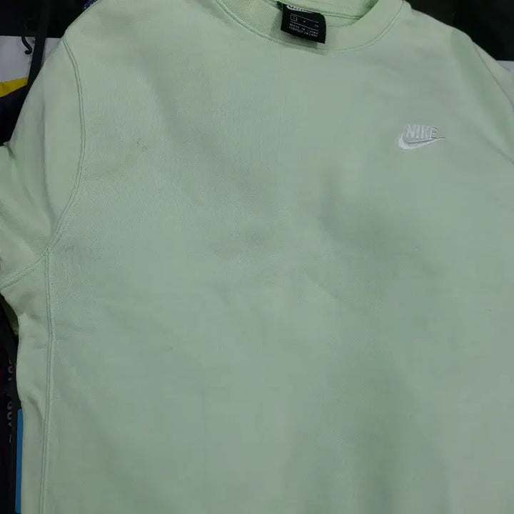 [BUNJANG] Nike Swoosh Mint Crewneck Sweatshirt / 나이키 스우시 맨투맨 민트 가슴52 기장60