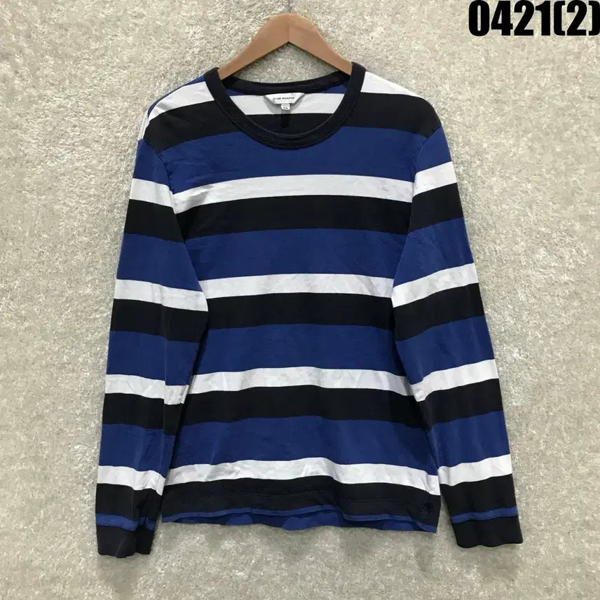 [BUNJANG] Club Monaco Striped Long Sleeve T-shirt (M) / 클럽모나코 스트라이프 긴팔티셔츠 m