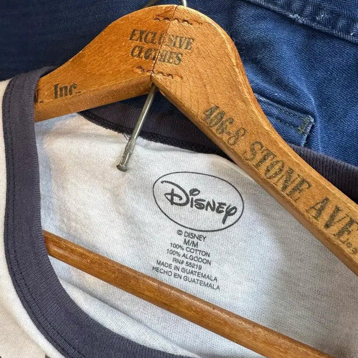 [BUNJANG] Disney Mickey Mouse Dirty Ringer T-shirt / [95]디즈니 미키마우스 프린팅 더티 링거 티셔츠