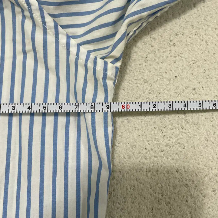 [BUNJANG] Lacoste Slim Fit Striped Long Sleeve Shirt / 2XL 라코스테 슬림핏 스트라이프 긴팔 셔츠 0421-1